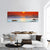 Sunrise Over The Sea Panoramic Canvas Wall Art-3 Piece-25" x 08"-Tiaracle