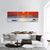 Sunrise Over The Sea Panoramic Canvas Wall Art-3 Piece-25" x 08"-Tiaracle