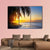 Sunrise Over Tropical Beach Canvas Wall Art-3 Horizontal-Gallery Wrap-25" x 16"-Tiaracle