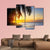 Sunrise Over Tropical Beach Canvas Wall Art-3 Horizontal-Gallery Wrap-25" x 16"-Tiaracle