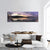 Sunrise Over Winter Lake Landscape Panoramic Canvas Wall Art-1 Piece-36" x 12"-Tiaracle