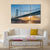 Sunset At Akashi Kaikyo Bridge Canvas Wall Art-3 Horizontal-Gallery Wrap-37" x 24"-Tiaracle