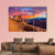 Sunset At Arches National Park In Utah Canvas Wall Art-3 Horizontal-Gallery Wrap-37" x 24"-Tiaracle