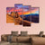 Sunset At Arches National Park In Utah Canvas Wall Art-3 Horizontal-Gallery Wrap-37" x 24"-Tiaracle