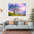 Sunset Behind Leafless Winter Tree Canvas Wall Art-4 Horizontal-Gallery Wrap-34" x 24"-Tiaracle