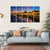 Sunset Image Of Blois And Loire River Canvas Wall Art-5 Horizontal-Gallery Wrap-22" x 12"-Tiaracle