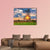 Sunset In Summer Field Canvas Wall Art-4 Horizontal-Gallery Wrap-34" x 24"-Tiaracle