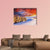 Sunset In The Winter Mountains Canvas Wall Art-4 Horizontal-Gallery Wrap-34" x 24"-Tiaracle