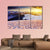 Sunset In The Winter Mountains Landscape Canvas Wall Art-3 Horizontal-Gallery Wrap-37" x 24"-Tiaracle