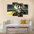 Sunset In Tropical Paradise Canvas Wall Art-4 Pop-Gallery Wrap-50" x 32"-Tiaracle