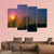 Sunset In Winter Scenery Canvas Wall Art-3 Horizontal-Gallery Wrap-37" x 24"-Tiaracle