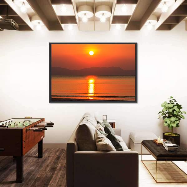Sunset Of Pak Meng Beach Canvas Wall Art-3 Horizontal-Gallery Wrap-25" x 16"-Tiaracle