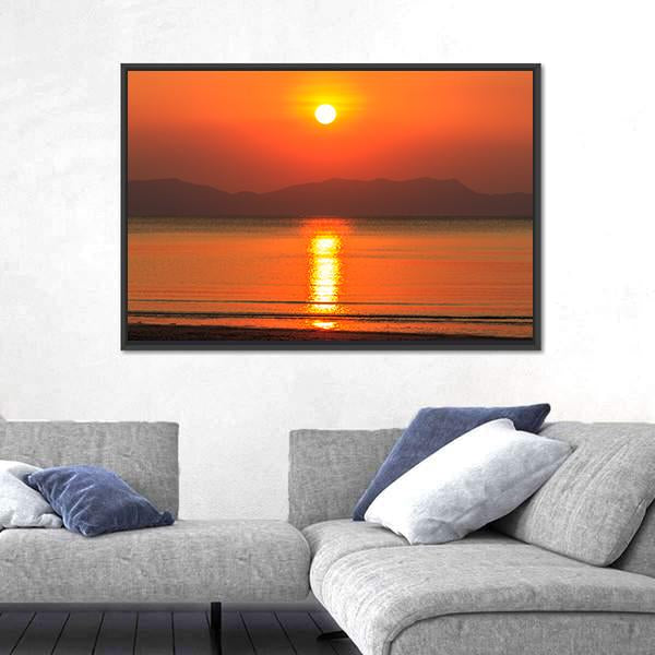 Sunset Of Pak Meng Beach Canvas Wall Art-3 Horizontal-Gallery Wrap-25" x 16"-Tiaracle