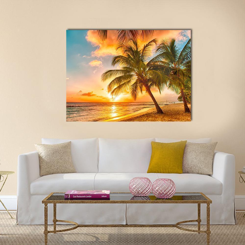 Caribbean Island Of Barbados Canvas Wall Art-5 Horizontal-Gallery Wrap-22" x 12"-Tiaracle