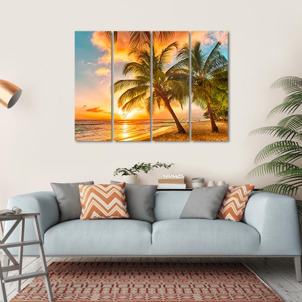 Caribbean Island Of Barbados Canvas Wall Art-4 Horizontal-Gallery Wrap-34" x 24"-Tiaracle