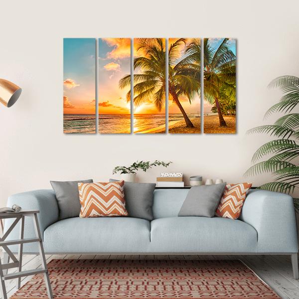 Caribbean Island Of Barbados Canvas Wall Art-5 Horizontal-Gallery Wrap-22" x 12"-Tiaracle