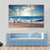 Sunset On Beach With Strong Ocean Waves Canvas Wall Art-3 Horizontal-Gallery Wrap-37" x 24"-Tiaracle