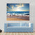 Sunset On Beach With Strong Ocean Waves Canvas Wall Art-5 Horizontal-Gallery Wrap-22" x 12"-Tiaracle