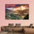 Sunset On New Taipei City In Taiwan Canvas Wall Art-3 Horizontal-Gallery Wrap-37" x 24"-Tiaracle