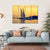 Sunset On Nile River Canvas Wall Art-4 Horizontal-Gallery Wrap-34" x 24"-Tiaracle