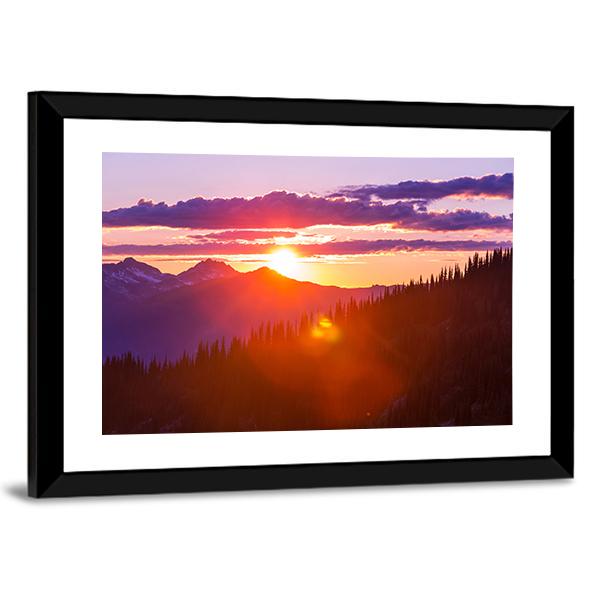 Sunset On Summit Haleakala Canvas Wall Art-3 Horizontal-Gallery Wrap-25" x 16"-Tiaracle