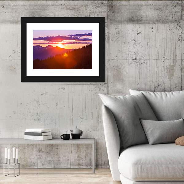 Sunset On Summit Haleakala Canvas Wall Art-3 Horizontal-Gallery Wrap-25" x 16"-Tiaracle