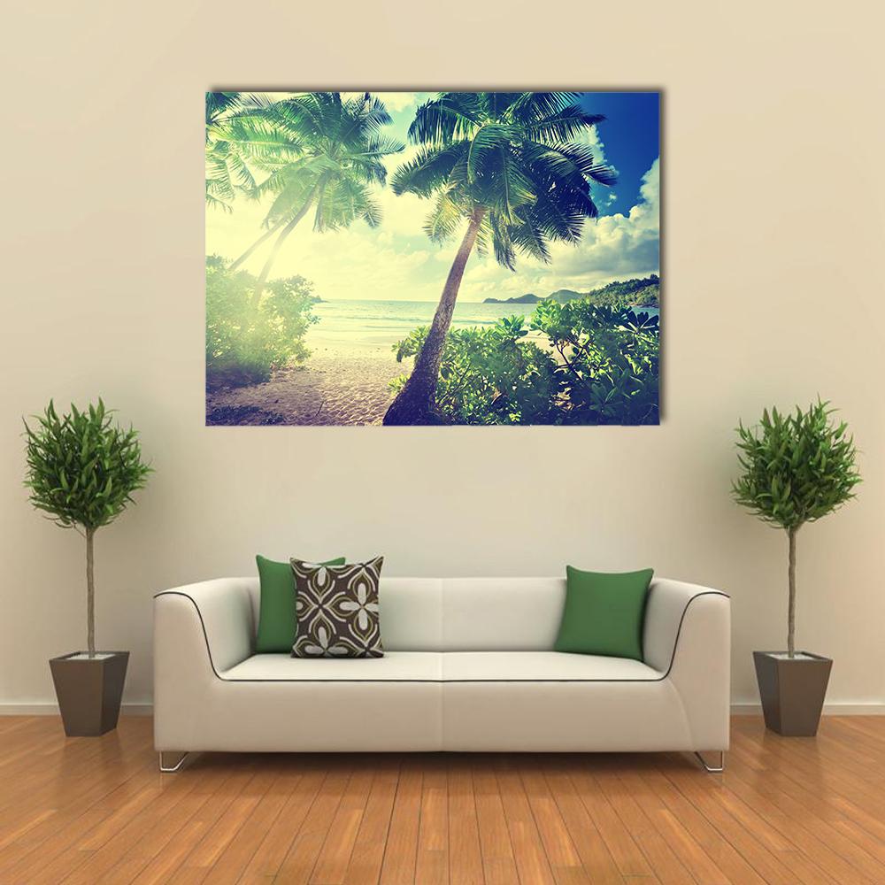 Sunset On The Beach Takamaka Canvas Wall Art-1 Piece-Gallery Wrap-36" x 24"-Tiaracle