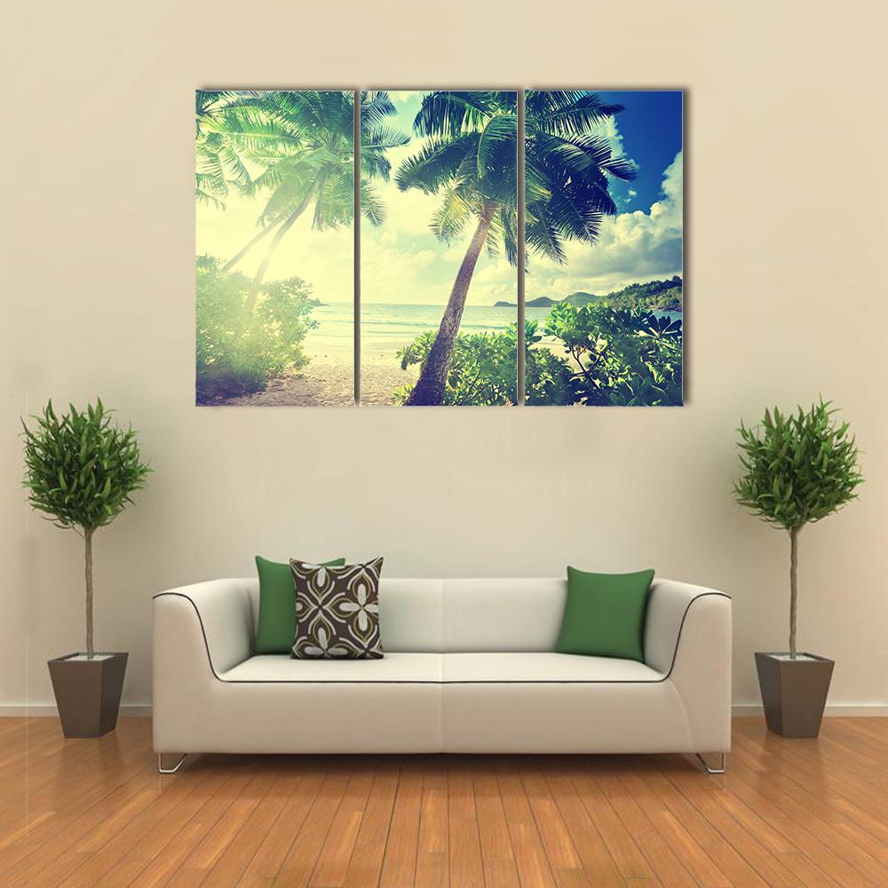 Sunset On The Beach Takamaka Canvas Wall Art-3 Horizontal-Gallery Wrap-25" x 16"-Tiaracle