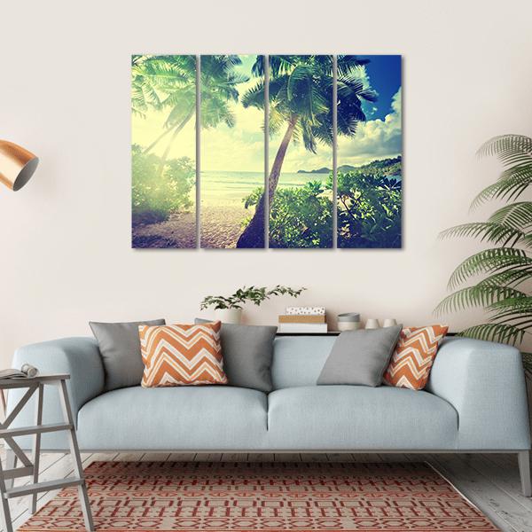 Sunset On The Beach Takamaka Canvas Wall Art-4 Horizontal-Gallery Wrap-34" x 24"-Tiaracle