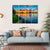 Sunset Over A Lake In Winter Canvas Wall Art-4 Horizontal-Gallery Wrap-34" x 24"-Tiaracle