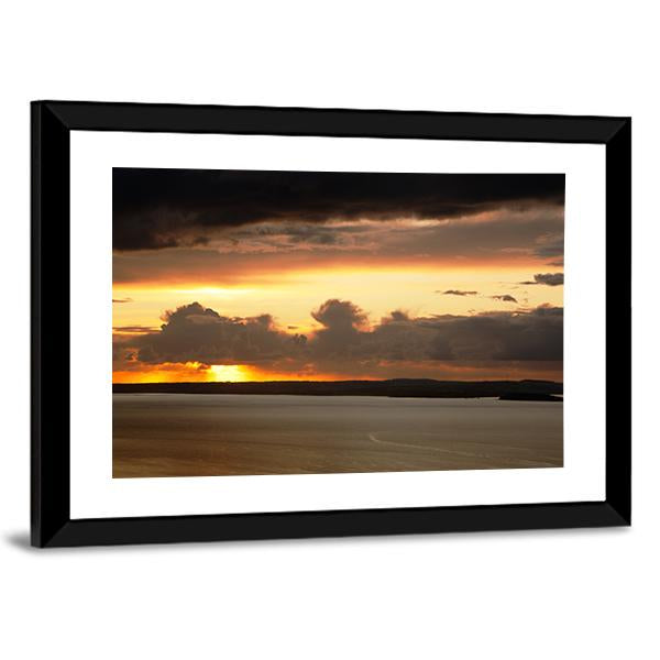 Sunset Over Anglesey Canvas Wall Art-3 Horizontal-Gallery Wrap-25" x 16"-Tiaracle