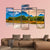 Sunset Over Grand Tetons Canvas Wall Art-3 Horizontal-Gallery Wrap-37" x 24"-Tiaracle