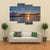 Sunset Over Lake Canvas Wall Art-4 Pop-Gallery Wrap-50" x 32"-Tiaracle