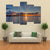 Sunset Over Lake Canvas Wall Art-4 Pop-Gallery Wrap-50" x 32"-Tiaracle