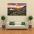 Sunset Over Rocks And River Canvas Wall Art-3 Horizontal-Gallery Wrap-37" x 24"-Tiaracle