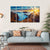 Sunset Over The Mountains In Portugal Canvas Wall Art-5 Horizontal-Gallery Wrap-22" x 12"-Tiaracle