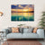 Sunset Over The River In Russia Canvas Wall Art-1 Piece-Gallery Wrap-36" x 24"-Tiaracle