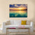 Sunset Over The River In Russia Canvas Wall Art-5 Star-Gallery Wrap-62" x 32"-Tiaracle