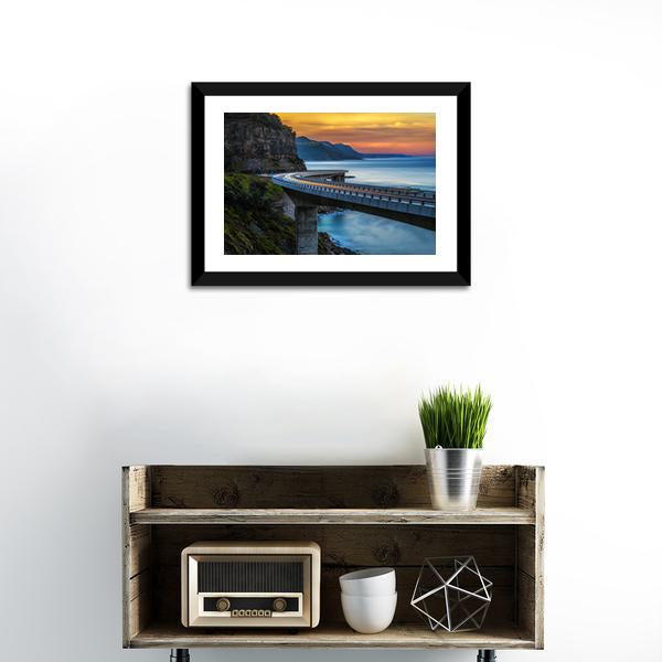 Australian Pacific Ocean Coast Canvas Wall Art-3 Horizontal-Gallery Wrap-25" x 16"-Tiaracle