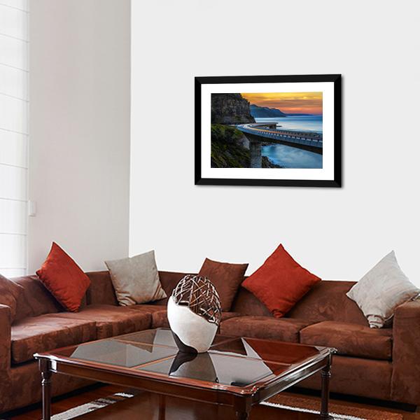 Australian Pacific Ocean Coast Canvas Wall Art-3 Horizontal-Gallery Wrap-25" x 16"-Tiaracle