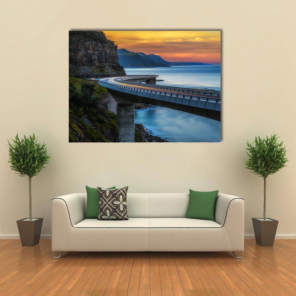 Australian Pacific Ocean Coast Canvas Wall Art-1 Piece-Gallery Wrap-48" x 32"-Tiaracle