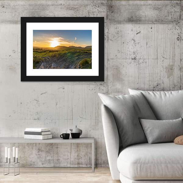 Sunset Over The Yorkshire Dales Near Settle Canvas Wall Art-3 Horizontal-Gallery Wrap-25" x 16"-Tiaracle