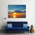 Sunset Sea Clouds Canvas Wall Art-3 Horizontal-Gallery Wrap-37" x 24"-Tiaracle