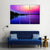 Sunset Sky In The Bank Of River Canvas Wall Art-3 Horizontal-Gallery Wrap-37" x 24"-Tiaracle