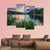 Sunset Sky Over Lily Lake Canvas Wall Art-4 Pop-Gallery Wrap-50" x 32"-Tiaracle