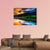 Sunset Sky Reflecting In A Pond Canvas Wall Art-5 Horizontal-Gallery Wrap-22" x 12"-Tiaracle