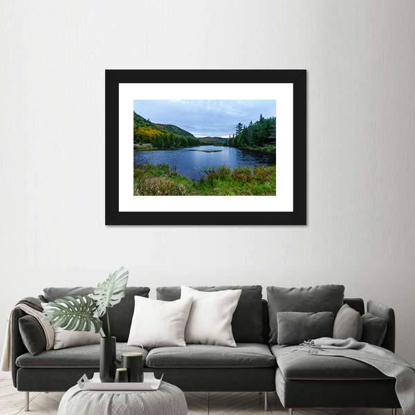 Sunset View Of Monroe Lake In Canada Canvas Wall Art-3 Horizontal-Gallery Wrap-25" x 16"-Tiaracle