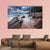 Sunset View Of Tropical Beach Canvas Wall Art-3 Horizontal-Gallery Wrap-37" x 24"-Tiaracle