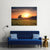 Sunset With Single Calm Tree Canvas Wall Art-5 Star-Gallery Wrap-62" x 32"-Tiaracle