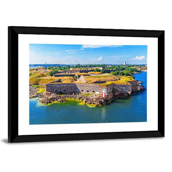 Suomenlinna Sveaborg Sea Fortress In Helsinki Canvas Wall Art-3 Horizontal-Gallery Wrap-25" x 16"-Tiaracle